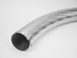 Węże metalowe przemysłowe typ D stal nierdzewna i silikon +300°C